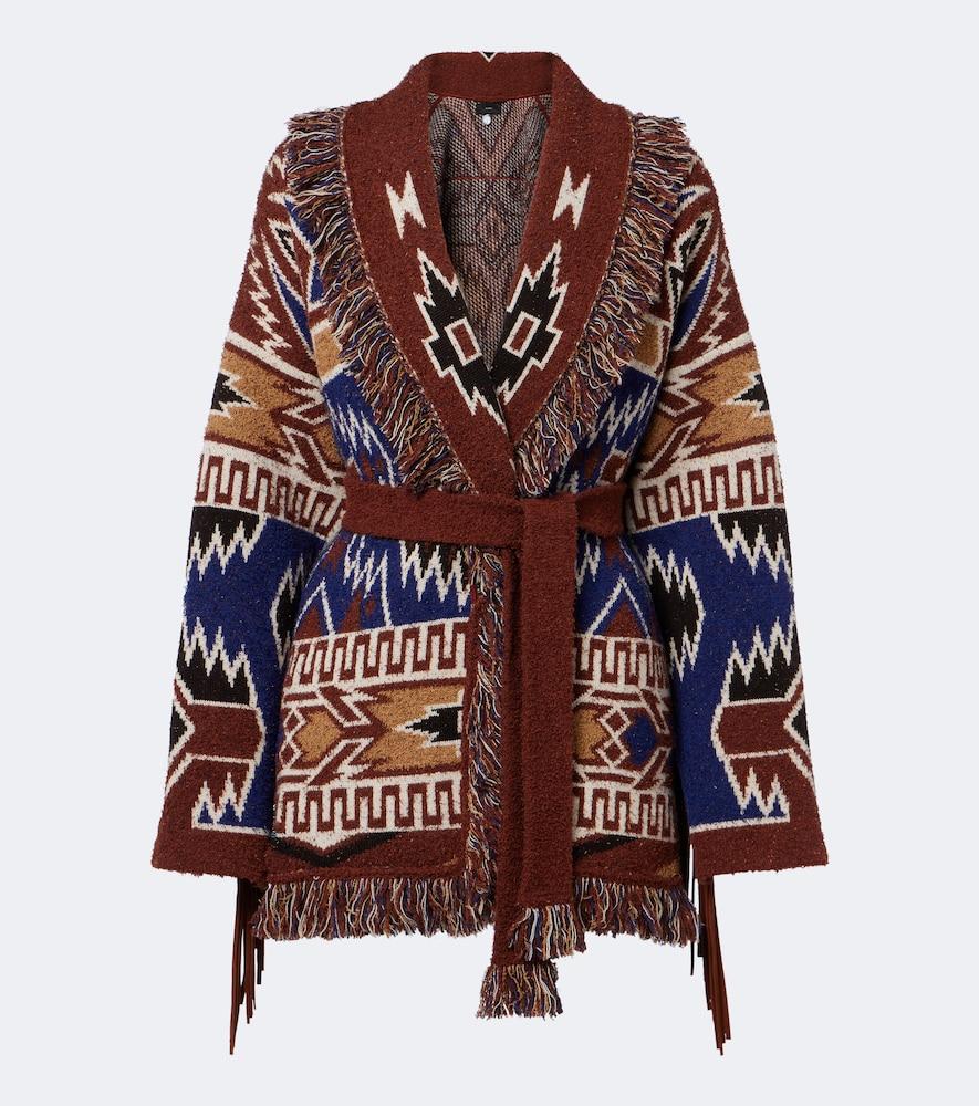 alanui amazing journey wool-blend cardigan