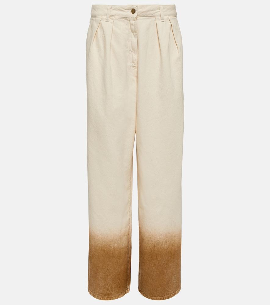 alanui high-rise wide-leg jeans