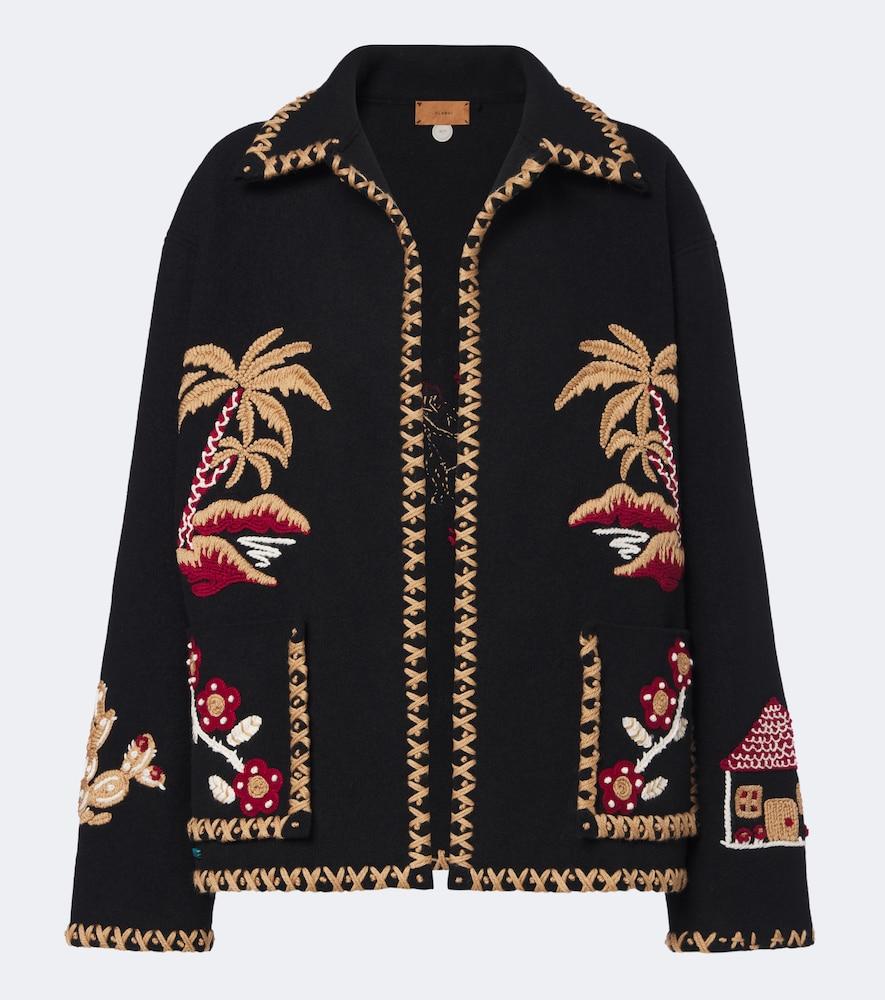 alanui remember me embroidered virgin wool jacket