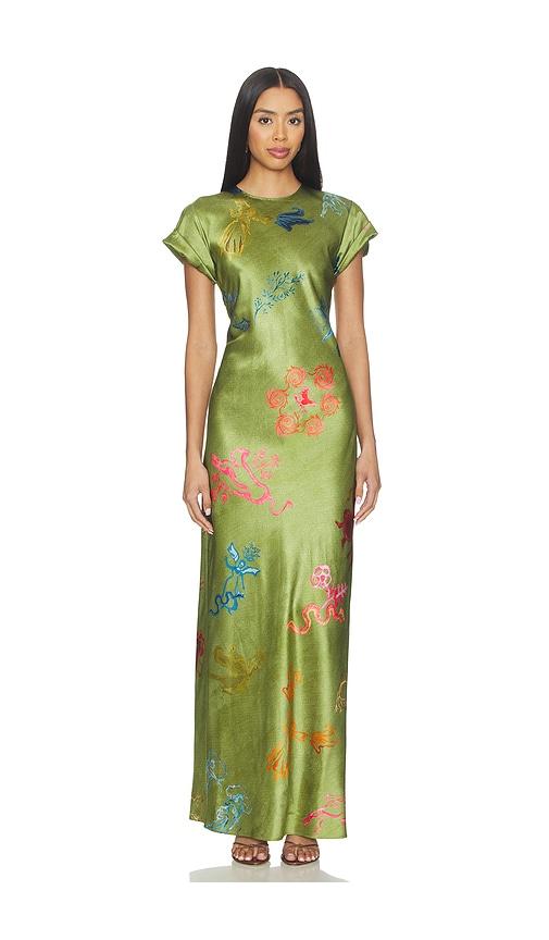 alejandra alonso rojas nausheen dress in green. - size 0 (also in 2)