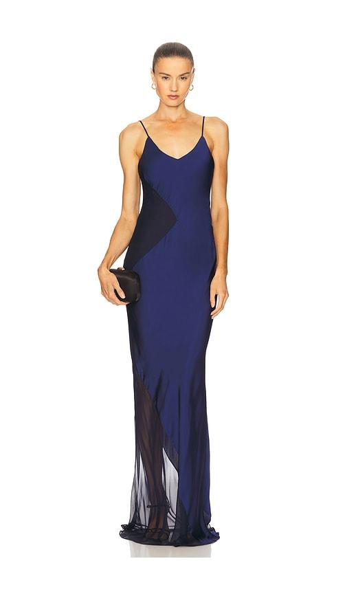 alejandra alonso rojas x revolve diana dress in navy. - size 0 (also in 2, 4, 6, 8)