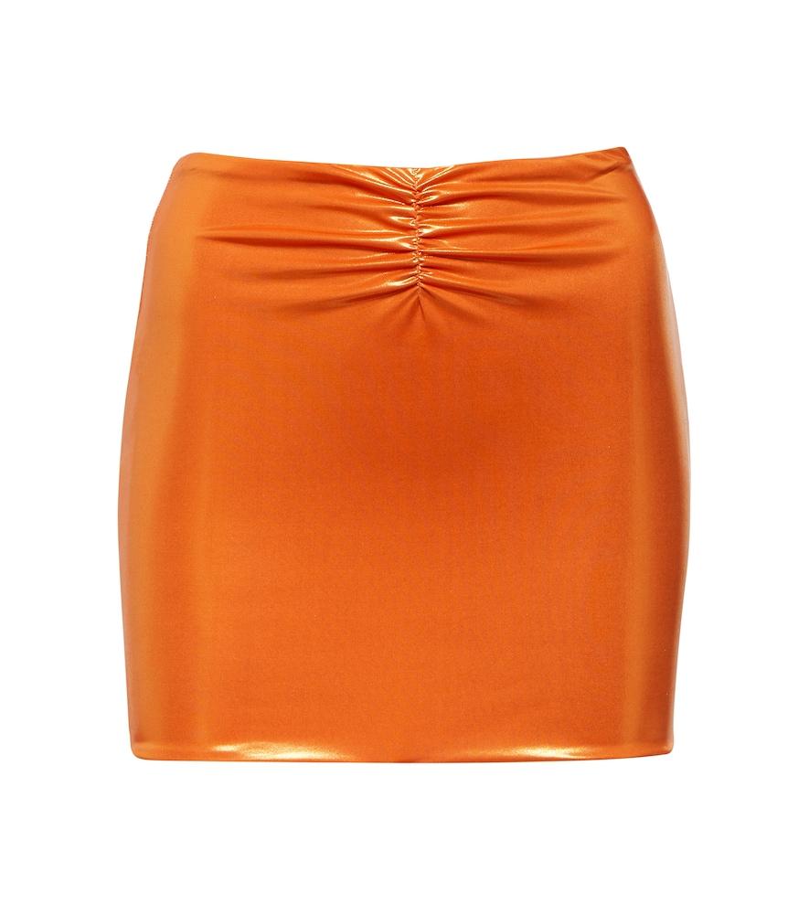 alessandra rich metallic miniskirt