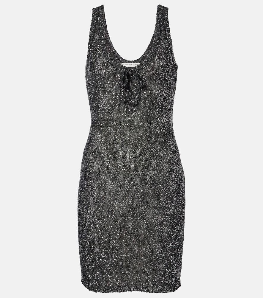 alessandra rich sequined minidress