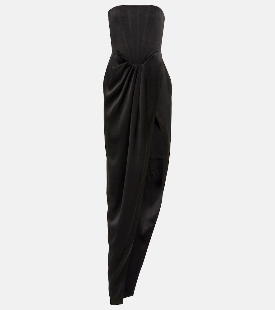 alex perry ledger strapless satin gown