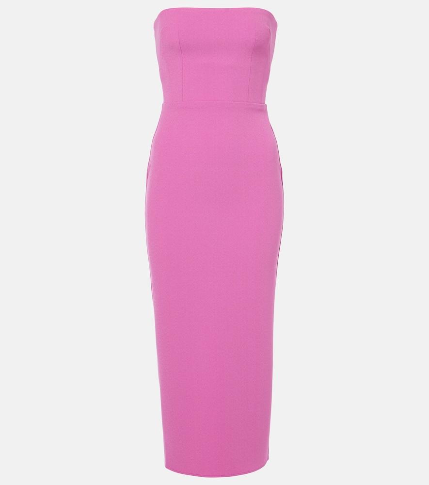 alex perry strapless midi dress