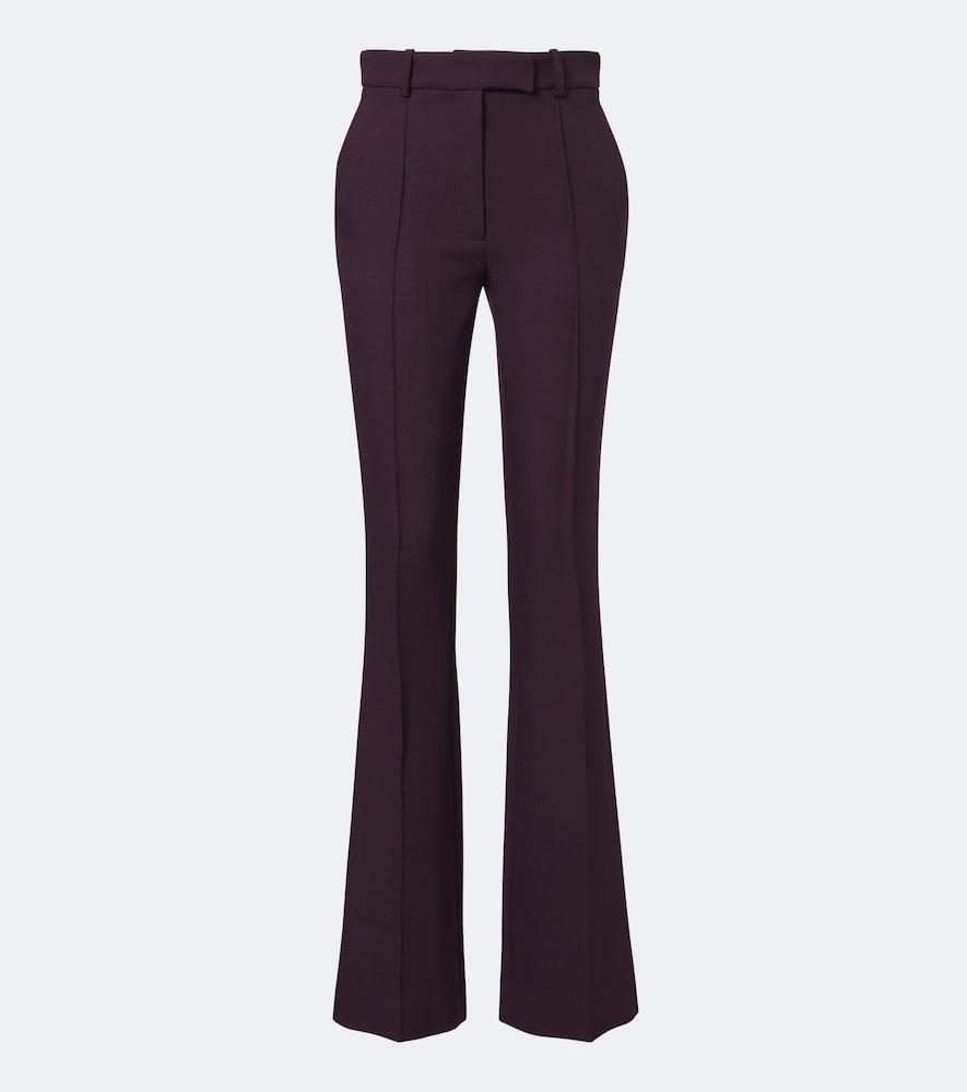 alex perry virgin wool flared pants
