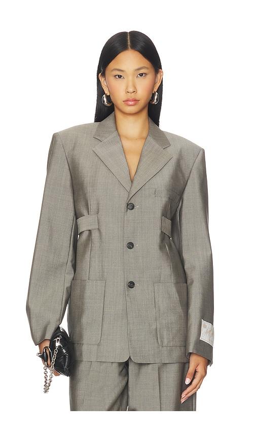 alexander wang blazer in grey. - size l (also in xs)