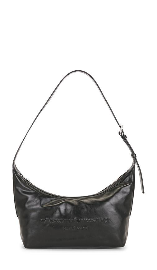alexander wang punch crossbody sling bag in black.