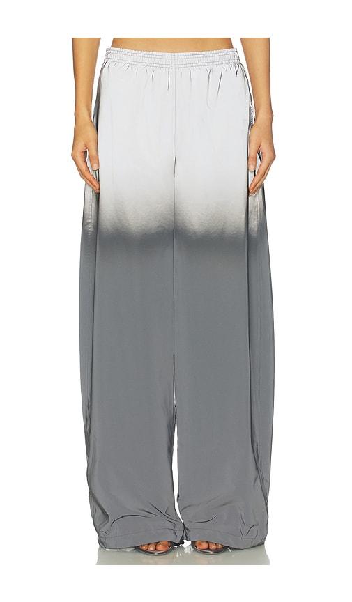 alexander wang reflective track pant in metallic silver,black. - size s (also in xs)