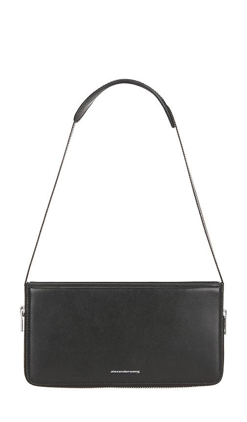 alexander wang siren pochette bag in black.
