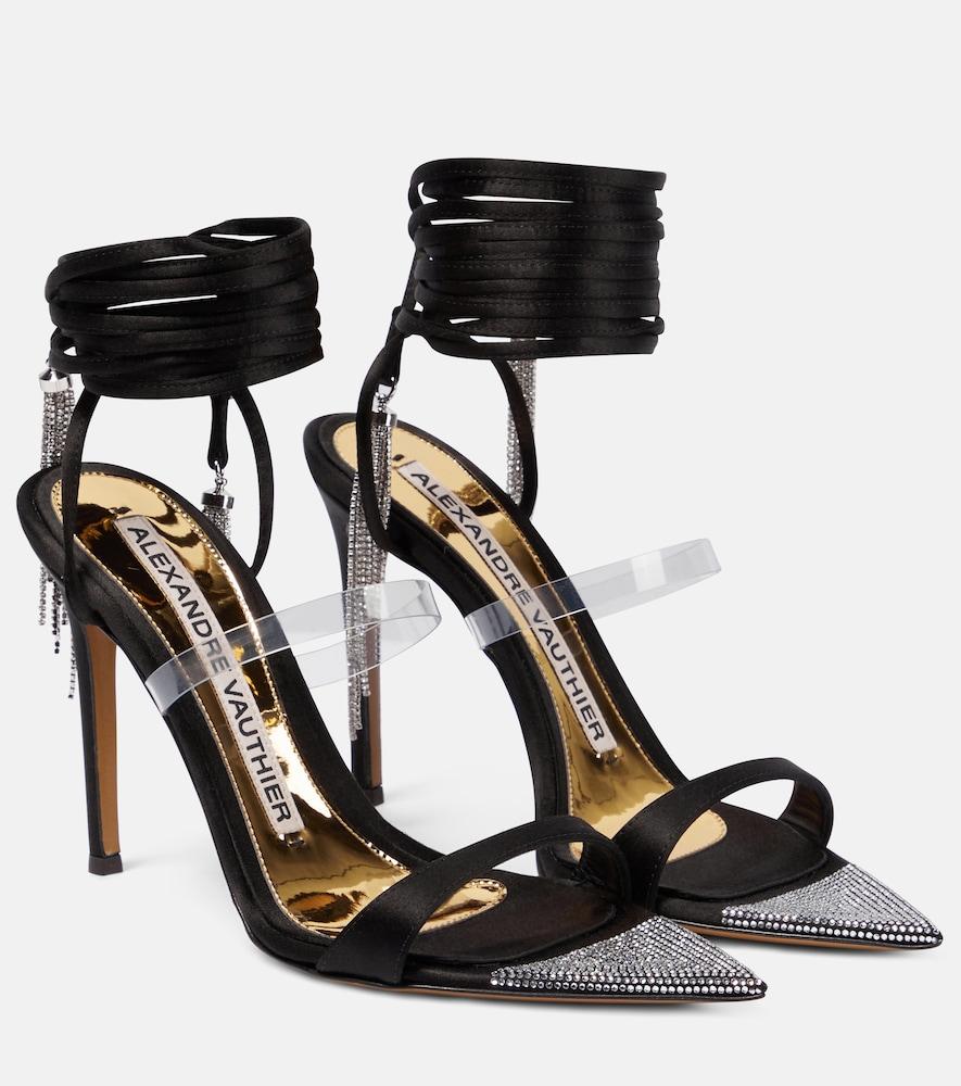 alexandre vauthier metafisico 105 crystal-embellished sandals