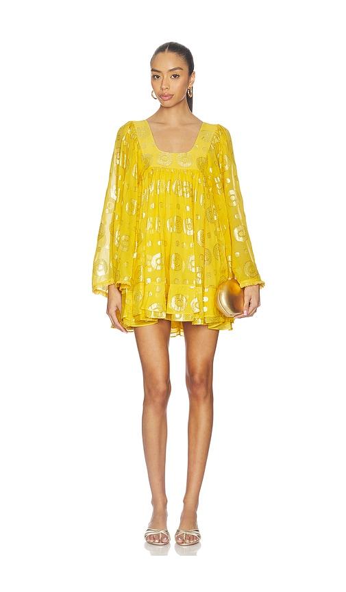 alexis juliette dress in yellow. - size s (also in xs)