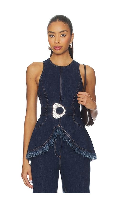 alexis reed top in blue. - size l (also in xs)