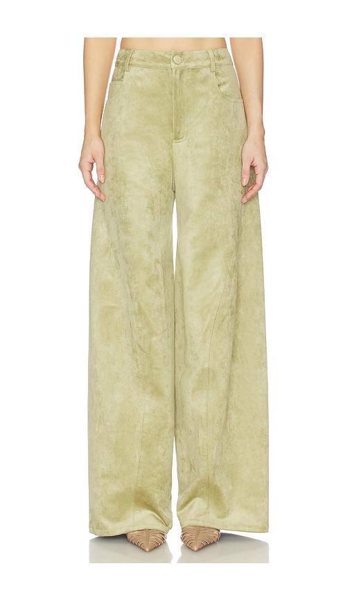alexis rustikan pant in sage. - size l (also in m, s)