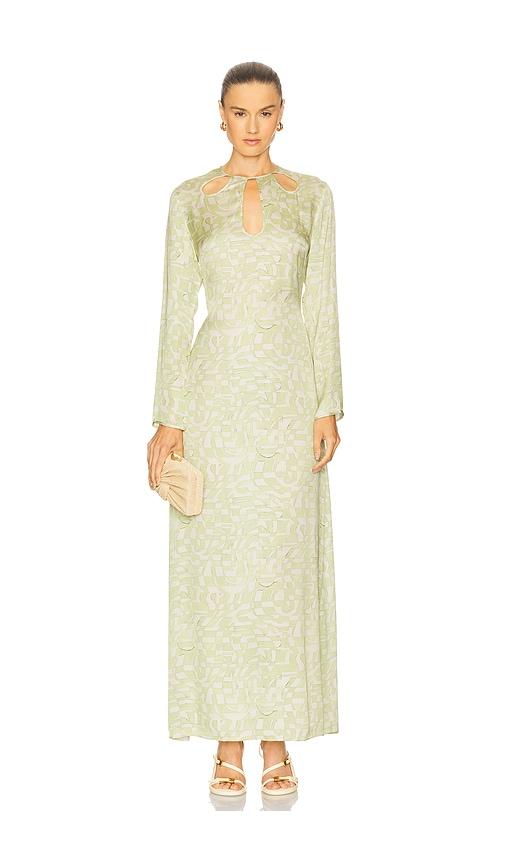 alexis skyla dress in sage. - size s (also in xs)