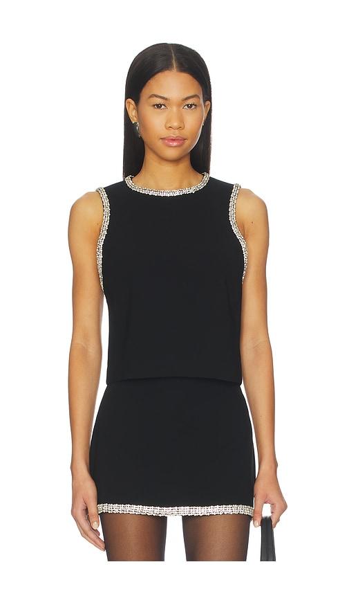 alice + olivia amal boxy tank in black. - size xl (also in xs)