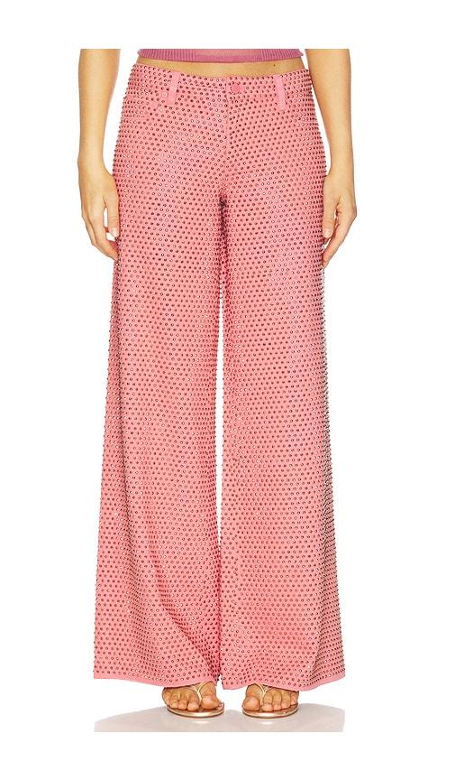 alice + olivia amazing baggy jean in red. - size 24 (also in 25, 26, 27, 28, 30, 31)