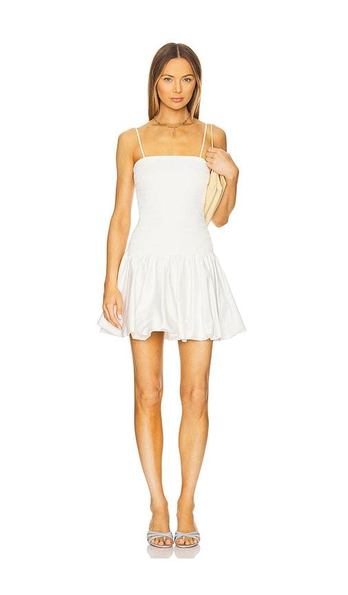 alice + olivia arden mini dress in white. - size 0 (also in 4, 6)