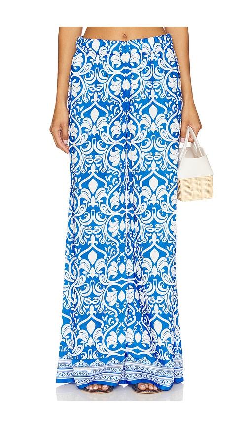 alice + olivia keegan pant in blue. - size m (also in s)