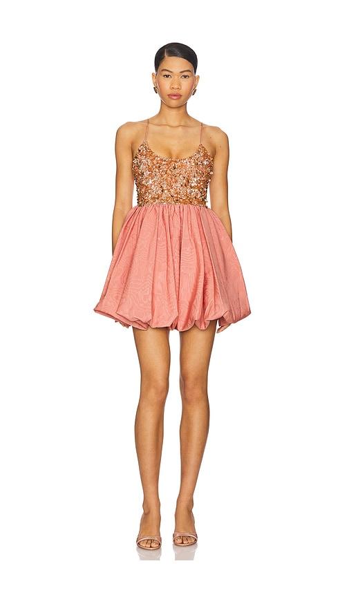 alice + olivia nessa mini dress in rose. - size 10 (also in 2, 4)
