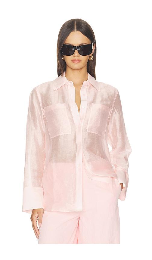 aligne cher sheer shirt in pink. - size 10 (also in 6)