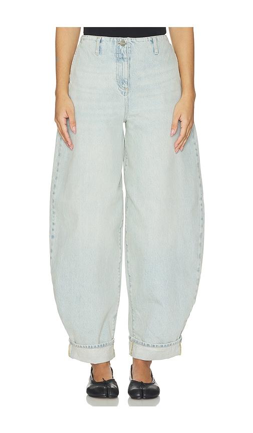 aligne christina barrel leg jean in blue. - size 24 (also in 26, 25, 27, 28, 30)