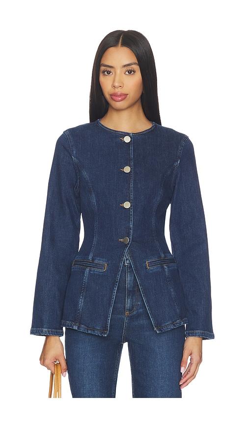 aligne daphne denim blazer in blue. - size 2 (also in 6)