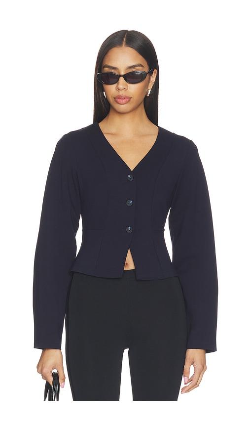 aligne doyer ponte top in navy. - size 10 (also in 2, 4, 6)