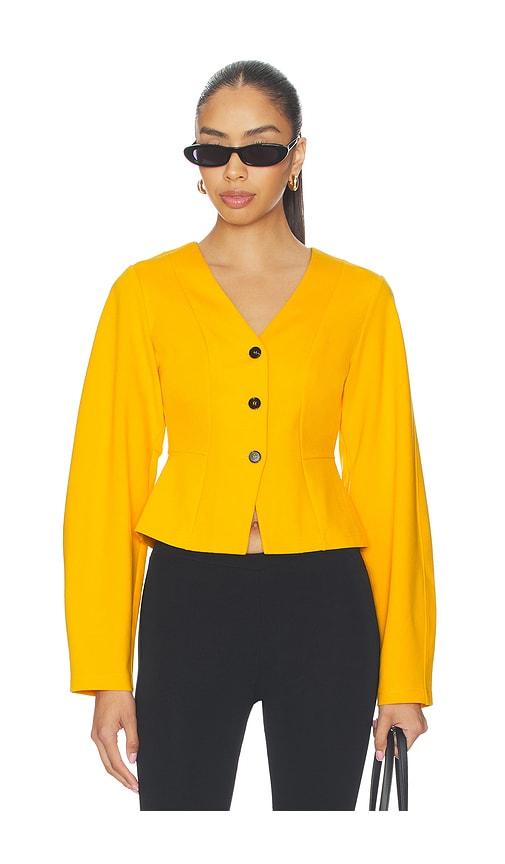 aligne doyer ponte top in yellow. - size 0 (also in 2, 4, 6)