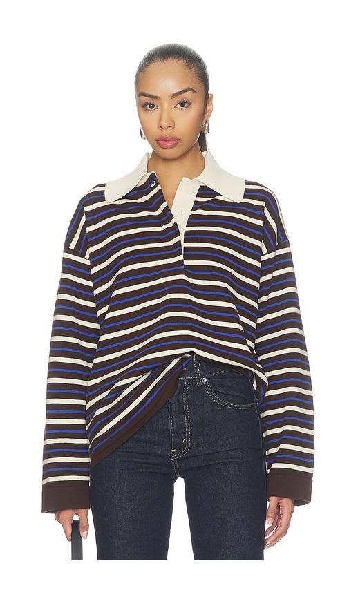 aligne ester polo in multi. - size l (also in m, s, xs)