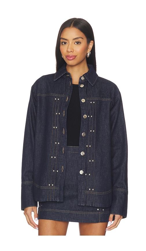 aligne fog denim shirt in blue. - size 0 (also in 4, 2)