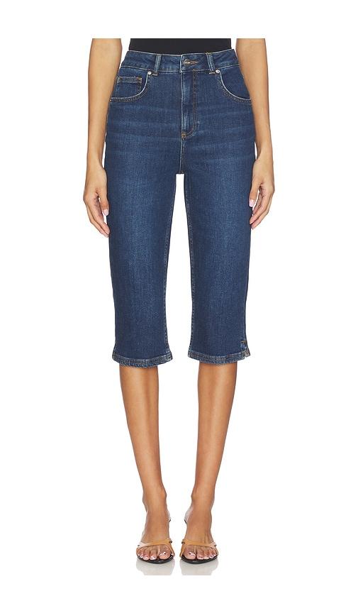 aligne gracey denim pedal pusher in blue. - size 29 (also in 30, 32)