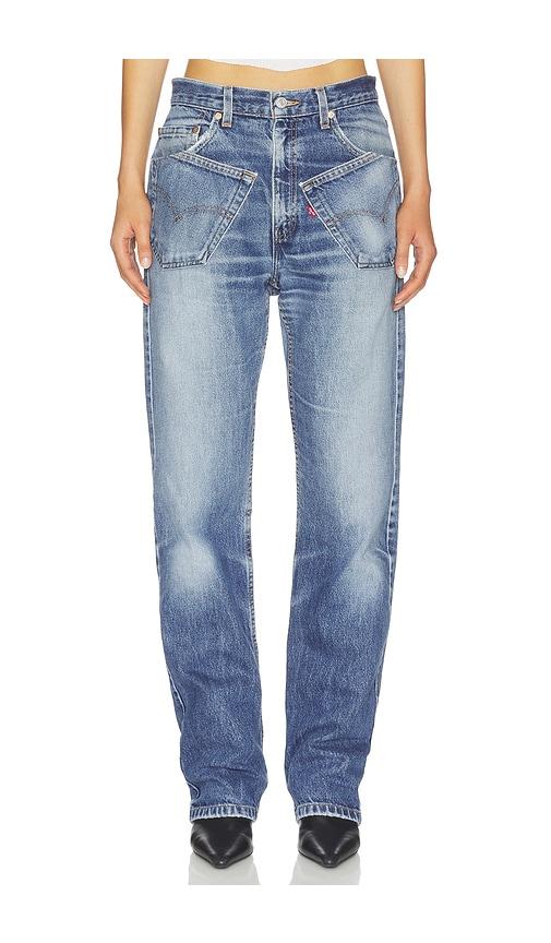 aligrace avant pocket jean in blue. - size 26 (also in 27, 28, 29, 30)