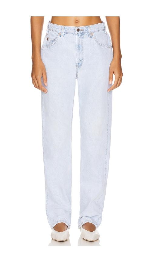 aligrace classic relaxed customs straight jeans in denim-light. - size 26 (also in 29)