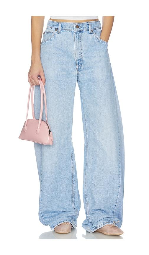 aligrace the monroe barrel jean in blue. - size 27 (also in 28, 29, 30)