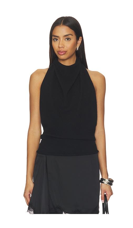 all my love tara shawl top in black. - size l (also in m, xs)