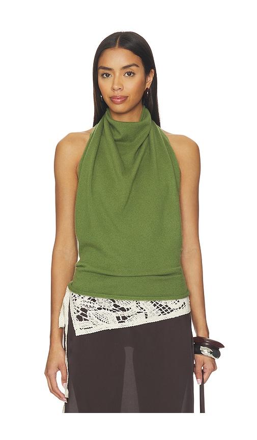 all my love x revolve tara shawl top in green. - size l (also in s, xs, m)