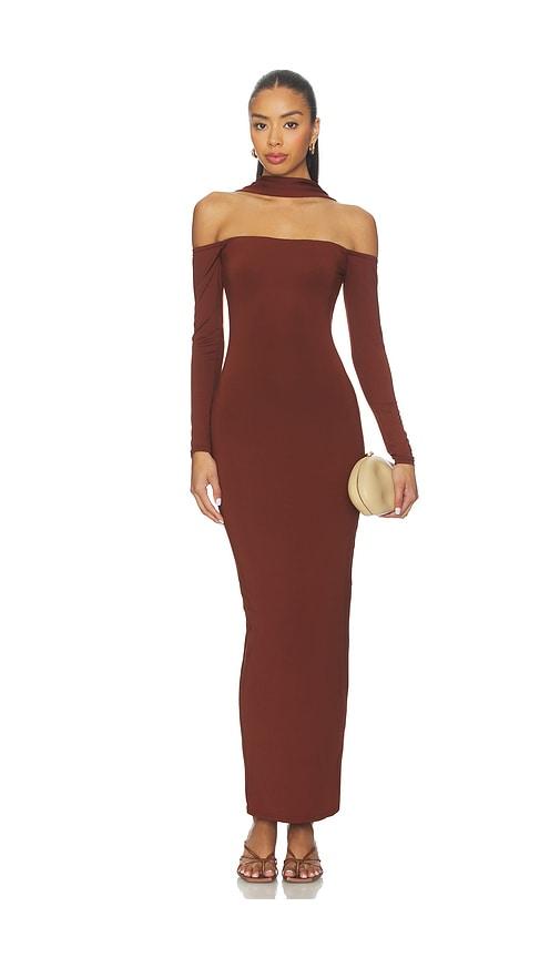 all the ways aida maxi dress in brown. - size m (also in s, xs, xxs)