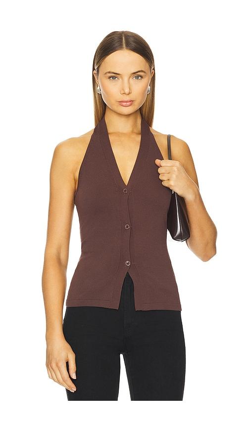 all the ways alba top in brown. - size m (also in xs, s)