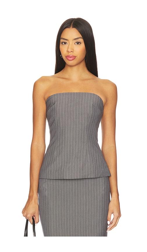 all the ways alessia strapless top in grey. - size s (also in xs)