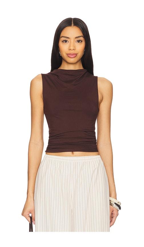 all the ways beatrice top in brown. - size l (also in xs, xxs, s, m, xl)