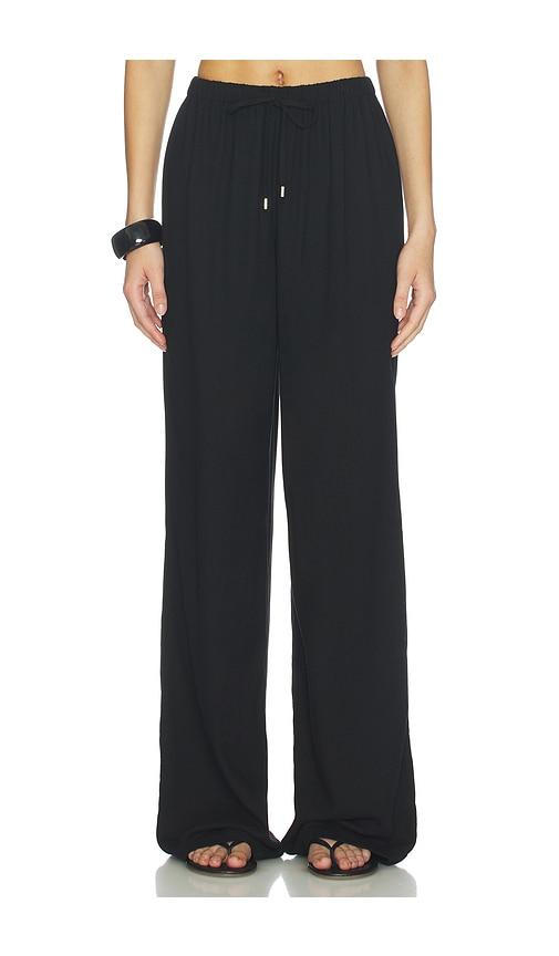 all the ways beth drawstring pant in black. - size l (also in xs, xxs, s, m, xl)