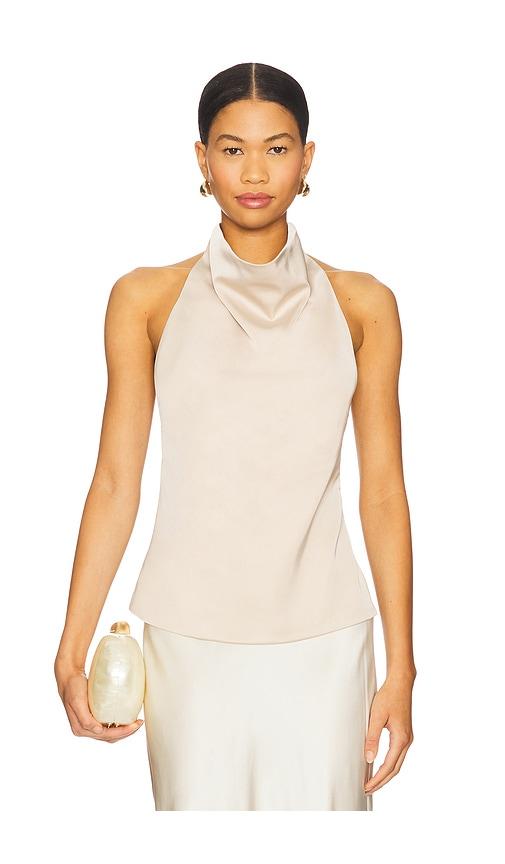 all the ways beth halter top in beige. - size m (also in xs, s)