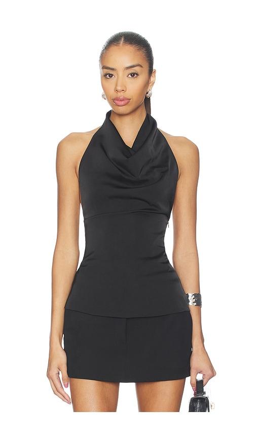 all the ways beth halter top in black. - size l (also in xxs, xs, s, m, xl)