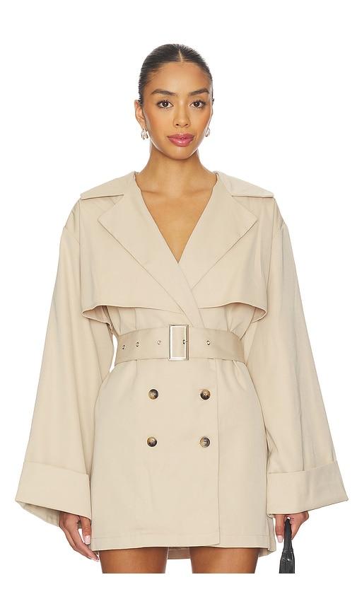 all the ways blaire trench coat in beige. - size l (also in xs, xxs, s, m, xl)