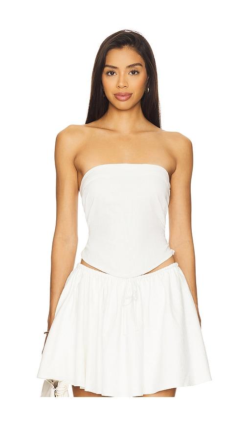 all the ways cici strapless top in white. - size l (also in s, xl)