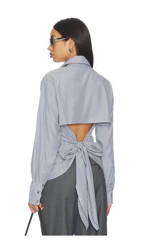 all the ways clarise open back top in grey. - size l (also in xxs, xs, s, m)