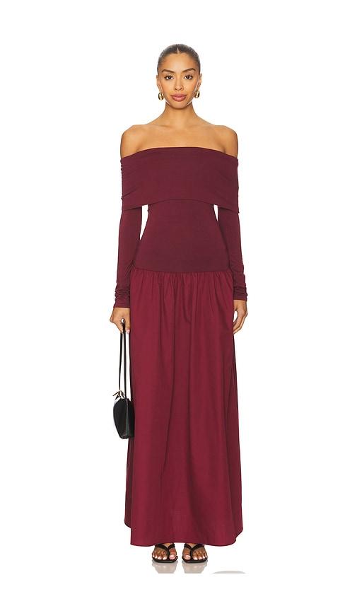 all the ways cressida maxi dress in burgundy. - size xs (also in xxs)