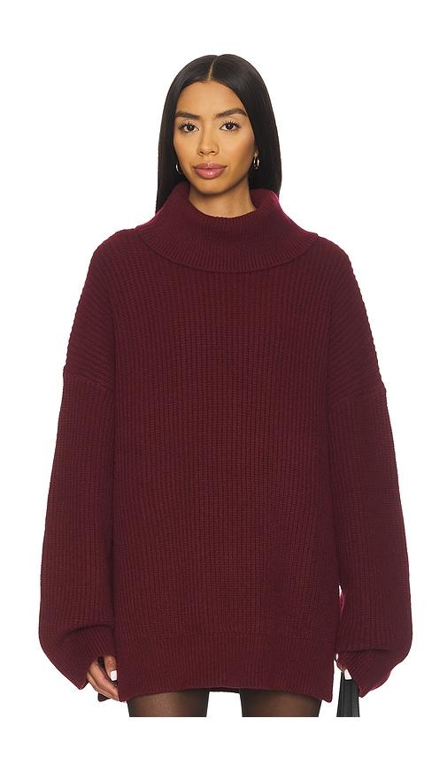 all the ways delta sweater in burgundy. - size l (also in xs, s, m)