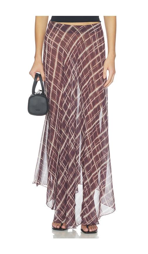 all the ways dianne maxi skirt in burgundy. - size l (also in m, s, xl, xs, xxs)